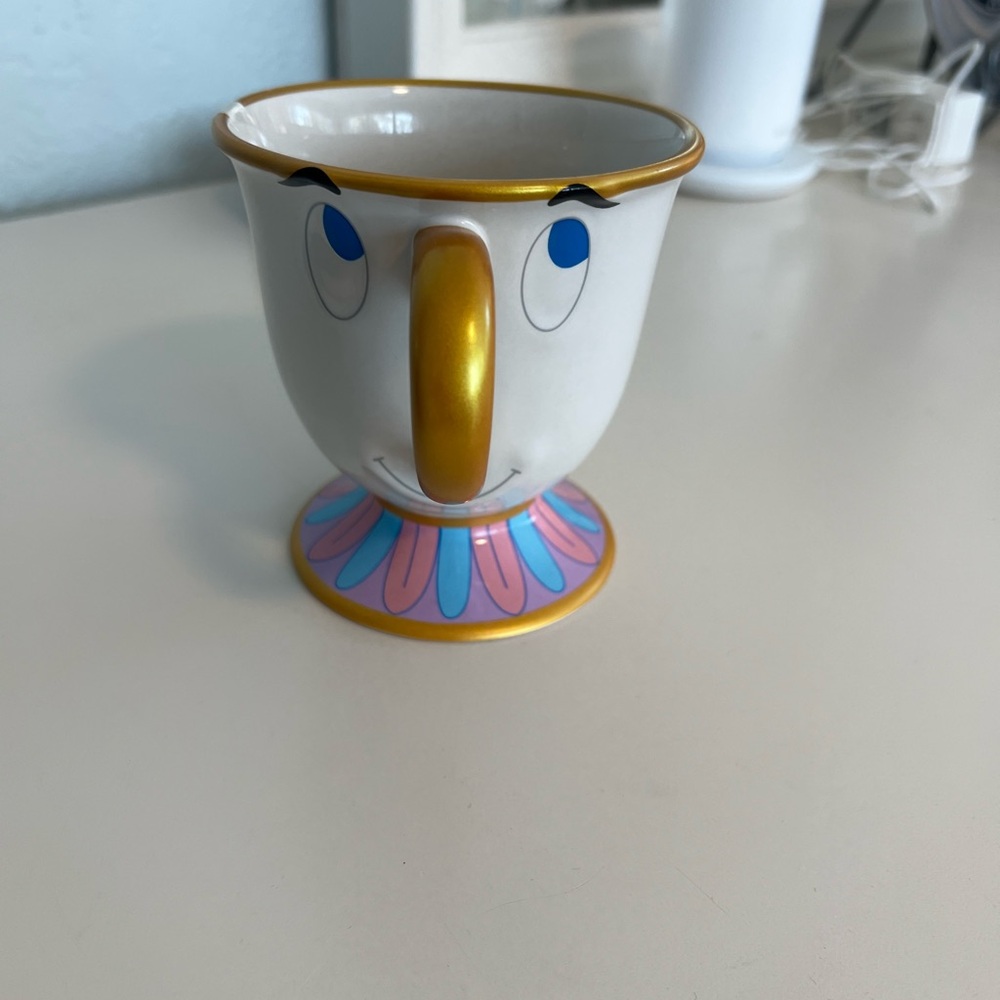 Disney Chip Mug with Gold and Pink Accents